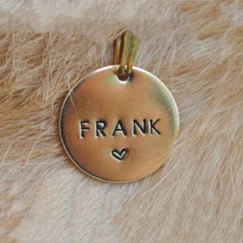 Print on Demand Pet Titanium Steel Tag Engrave Dog