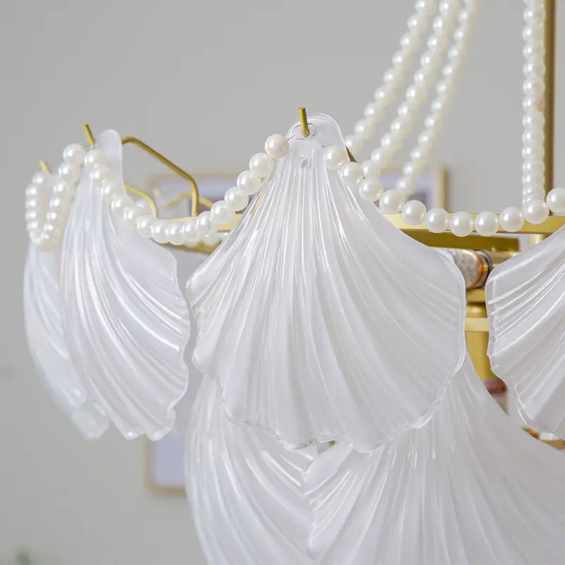 Luxury Pearl Shell Glass Living Room Pendant