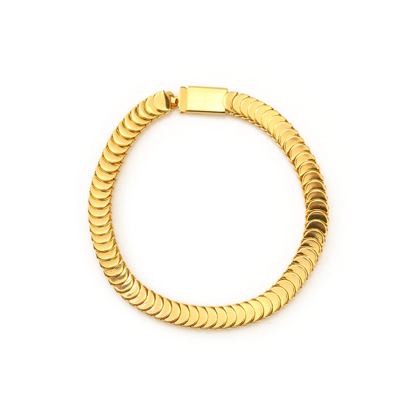 European And American Exaggerated Thick Chain Snake Bone Chain Bracelet
