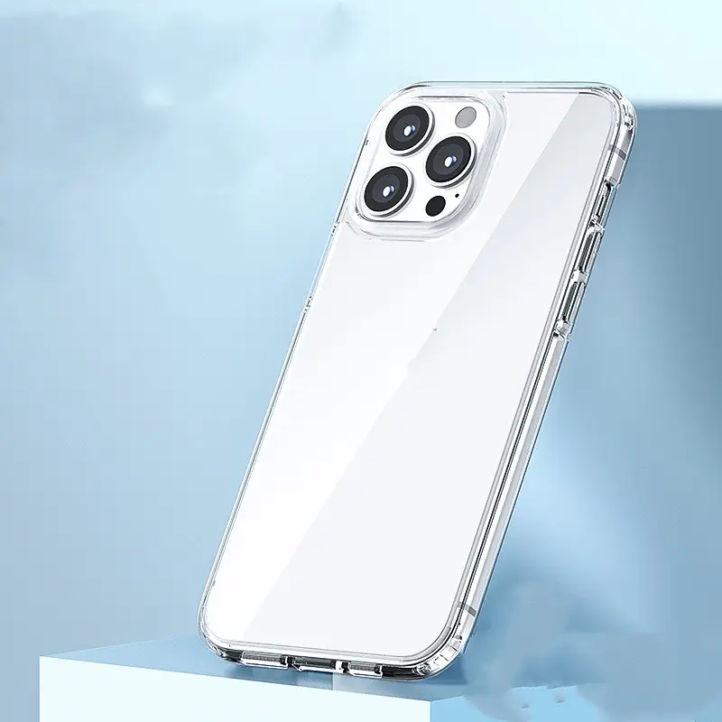 Ice Crystal Transparent Hard Shell Creative Anti Fingerprint Mobile Phone Case
