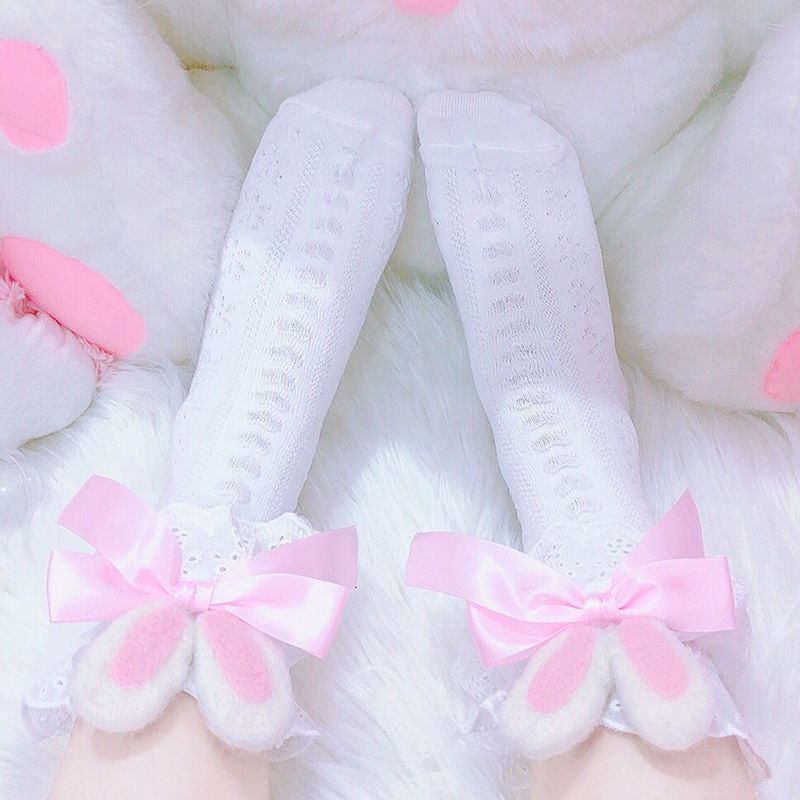 Title 1, Chaussettes japonaises mignonnes roses en coton...