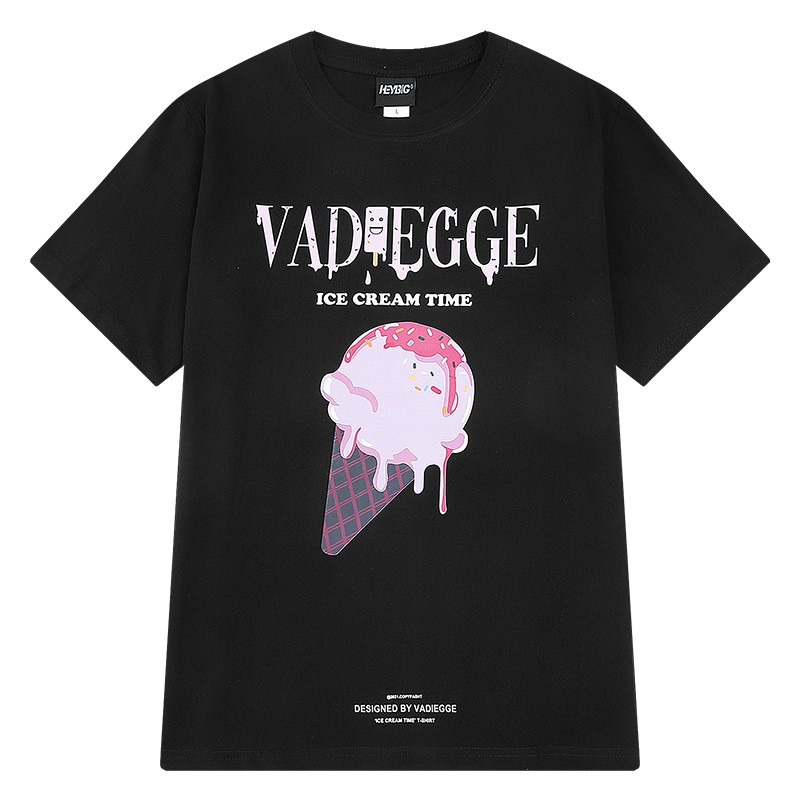 Trendy Alphabet Print Short-sleeved T-shirt For Men And Women