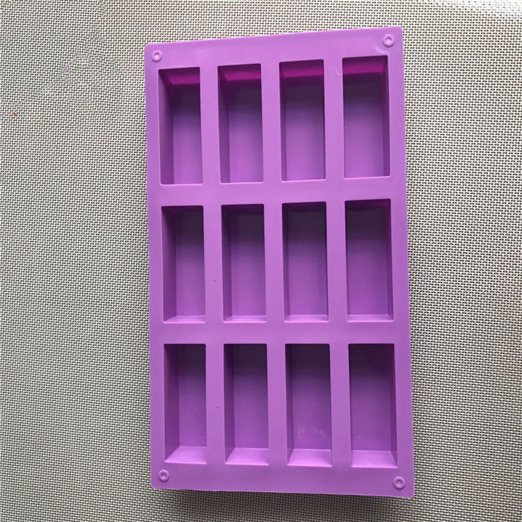 Title 1, Purple Rectangular Silicone Cold Soap Mold