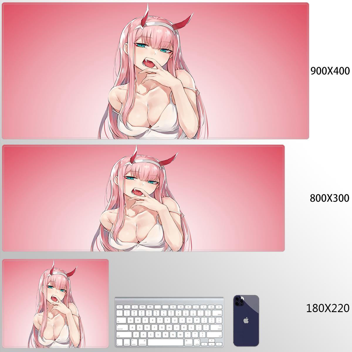 Keyboard Mat Darling In  Mouse Pad Anime Pad Compu