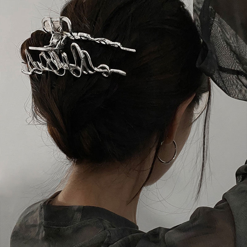 Personality Irregular Liquid Metal Hairpin