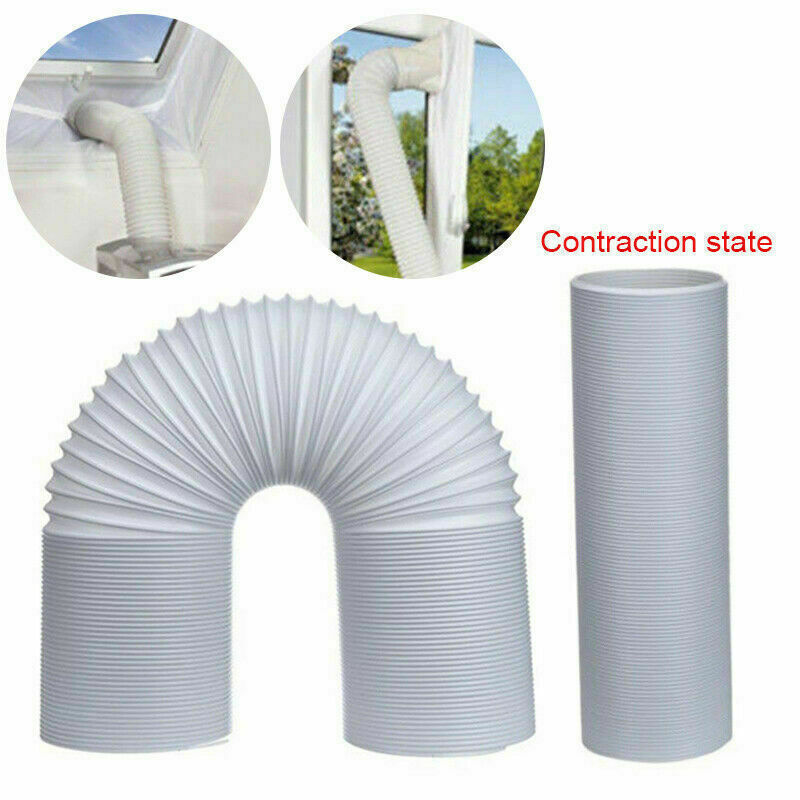 NEW 1.5M2M3M Flexible Air Conditioner Exhaust Pipe Vent Hose Duct Outlet UK