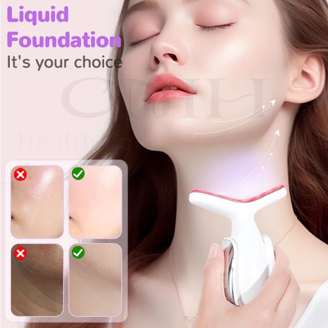 Neck Beauty Device 7 In 1 LED Therapy Microcurrent Anti Wrinkle Face Massager Deep Cleansing Hot Compress For Skin Rejuvenation thumbnail 8