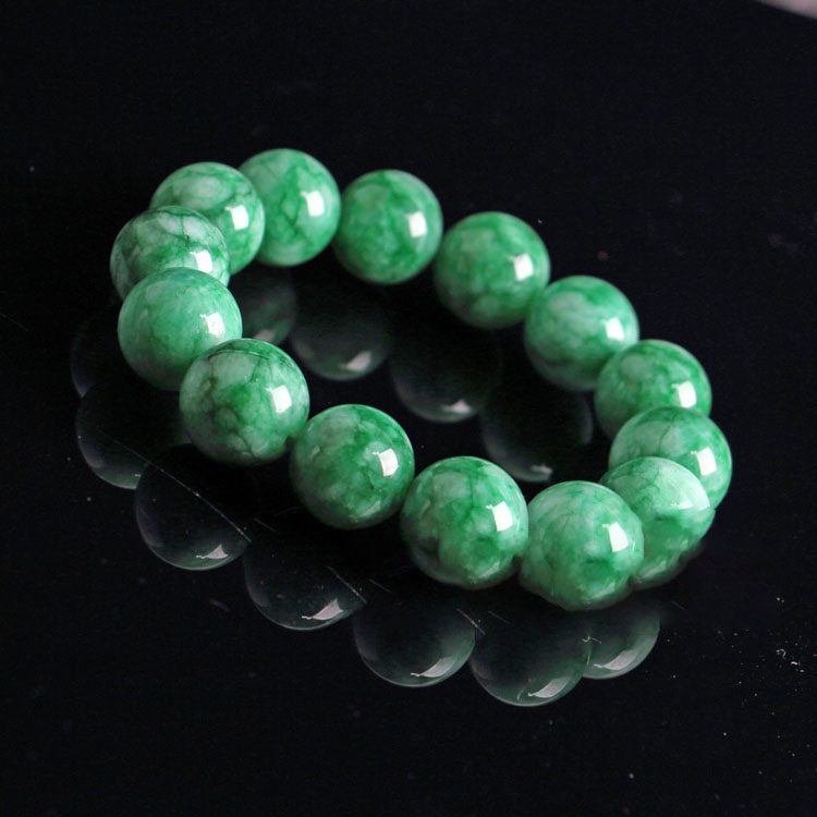 Title 6, Dry Green Bracelet Cold Jade Necklace