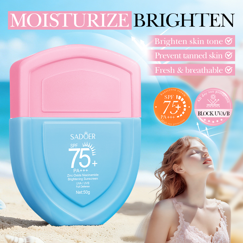 SADOER Zinc Oxide Niacinamide Brightening Sunscreen 50g — foto 5