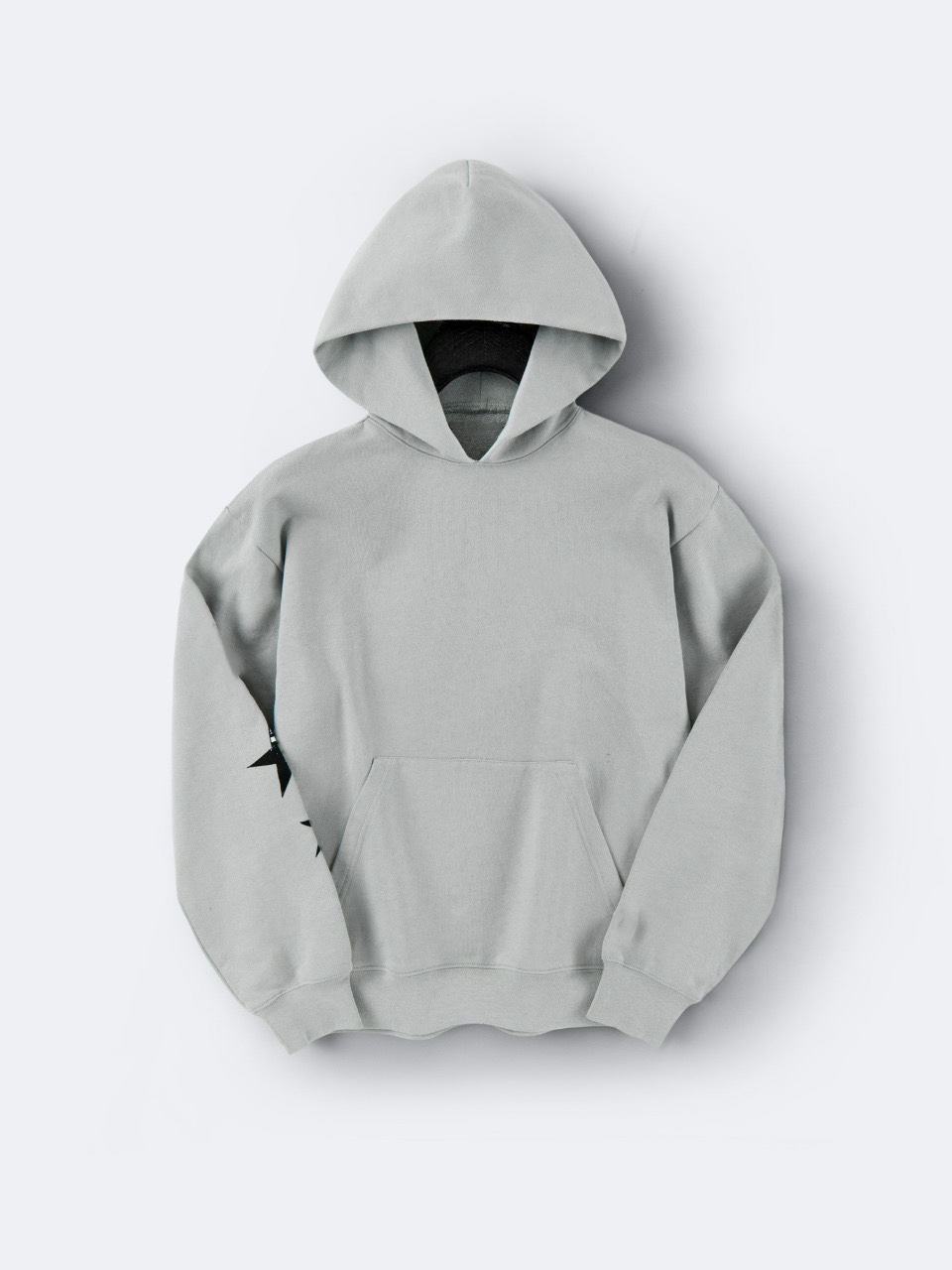 Title 2, Original gray star graffiti hoodie hoodie