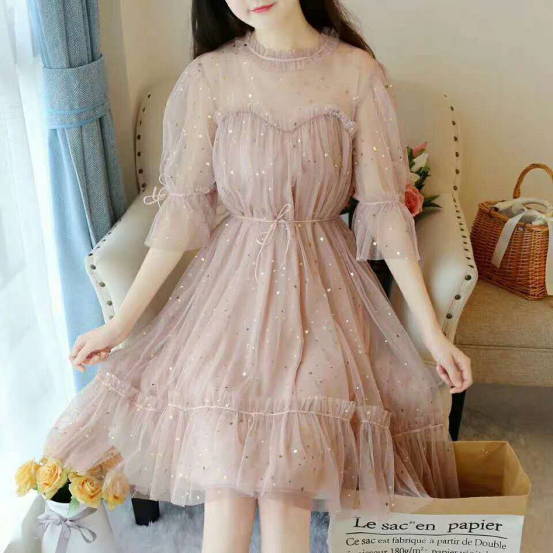 Women's Spring And Summer Net Yarn Skirt Fairy Dress