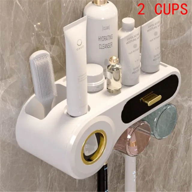 Household Bathroom Automatic Toothpaste Dispenser Toilet Black Gold - Shop at LoveMi
