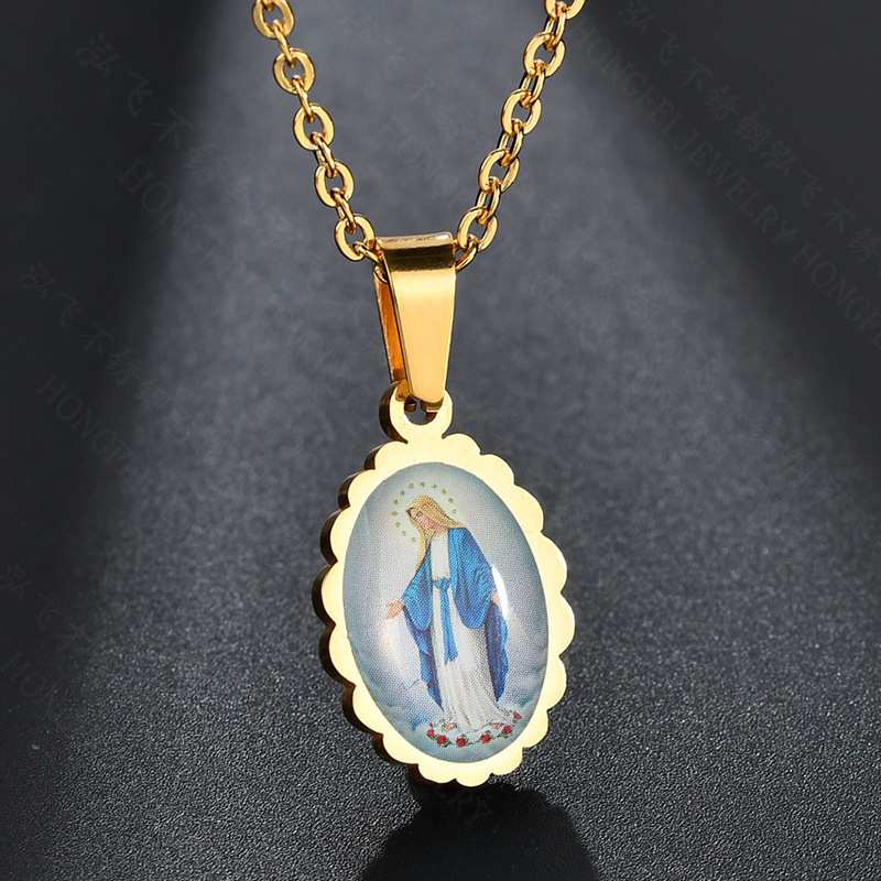 Creative Color Film Personality Two-handed Blessing Necklace
