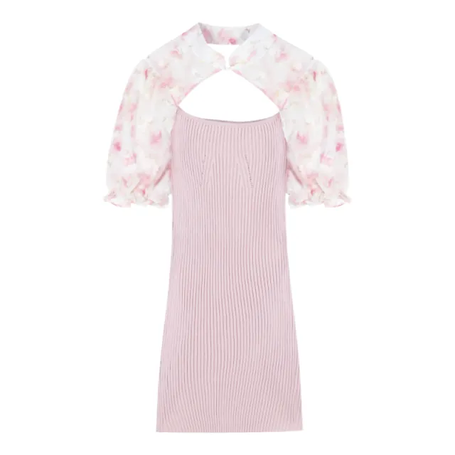 New Buckle Sexy Waist Bag Hip Short Skirt Peach Blossom - Shop at LoveMi