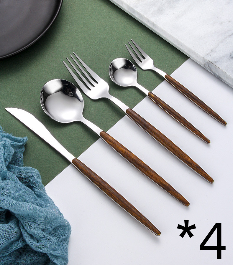 4pcs Silver set