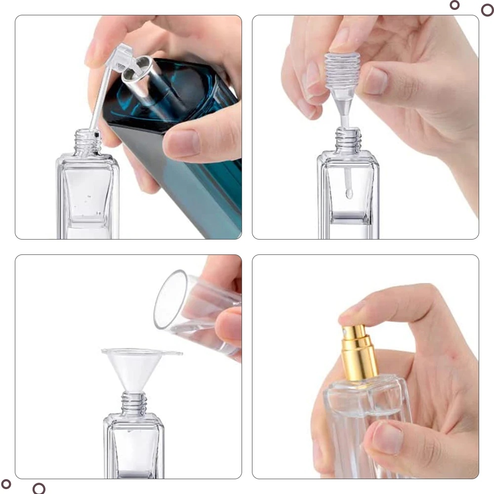3pcs Mini Plastic Dispenser For Fragrance Diffuser Dropper Bottle Liquid Essential Oil Drip Pump Head Dispensing Tool — foto 4
