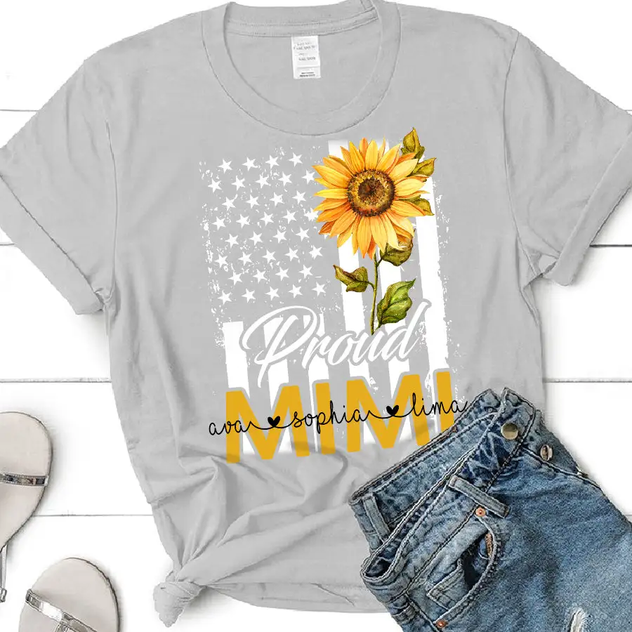 Women's Multi-colour Single Pattern T-shirt - Grey