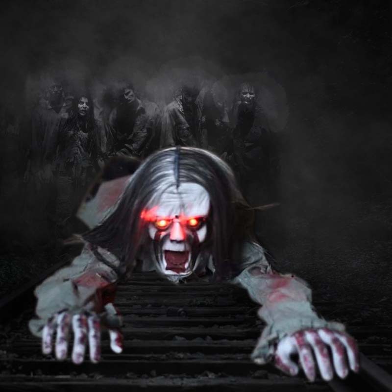 Halloween Decoration Props Ghost Festival Toys KTV Induction Electric Climbing Ghost Bar Haunted House Horror Crawling Ghost 5