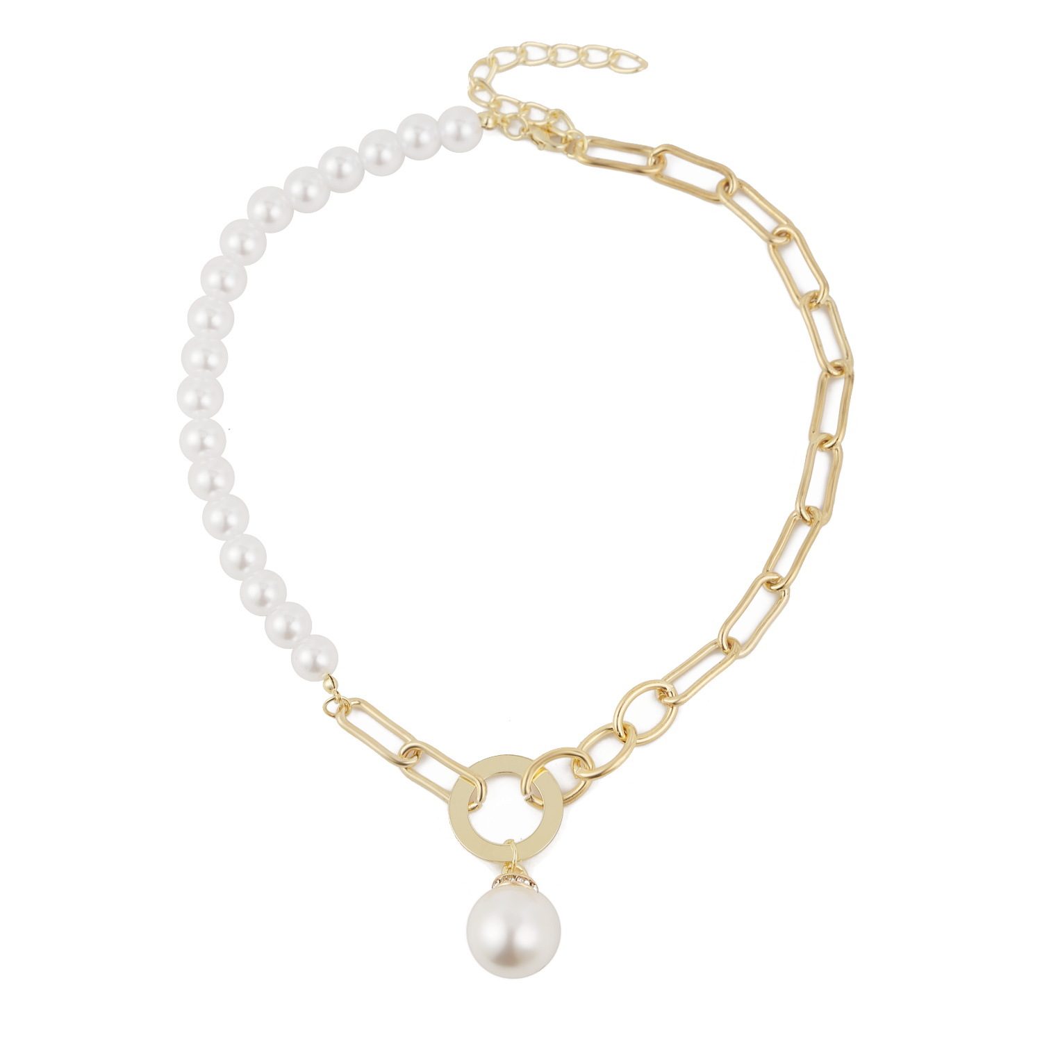 قلادة لؤلؤ باروك مبالغ فيها بتصميم ريترو بسيط من أمازون