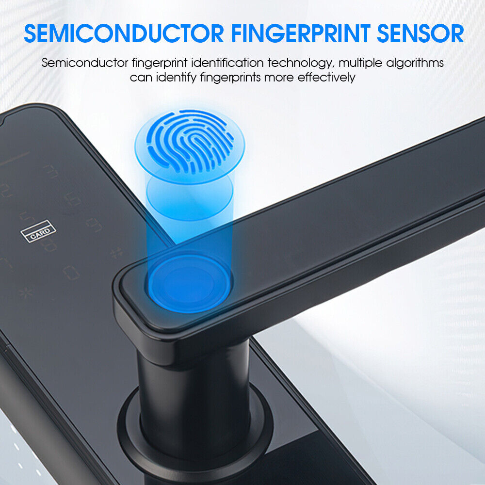 Electronic Bluetooth Door Lock T Uya APP Fingerprint Card Password Key Entry Lock 13