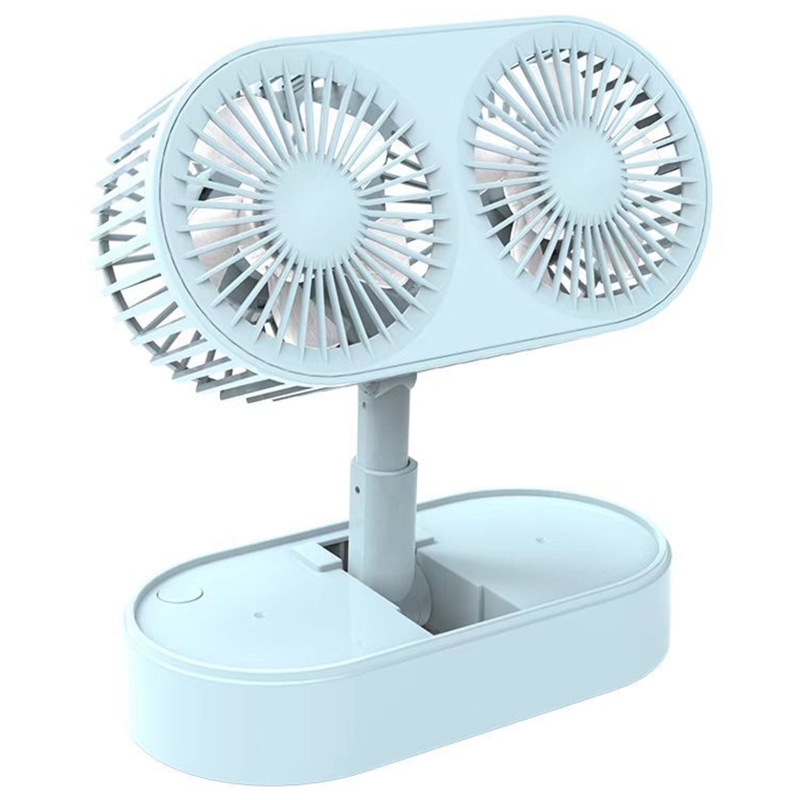 Title 3, Desktop Small Fans Folding Telescopic 3 File Mi...