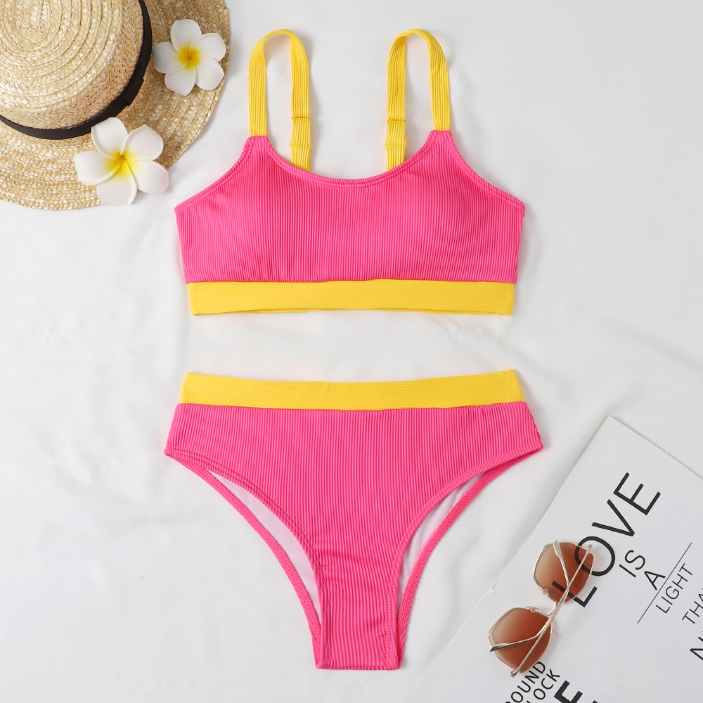 New Special Cloth Thread Sunken Stripe Bikini For Women - Image 25
