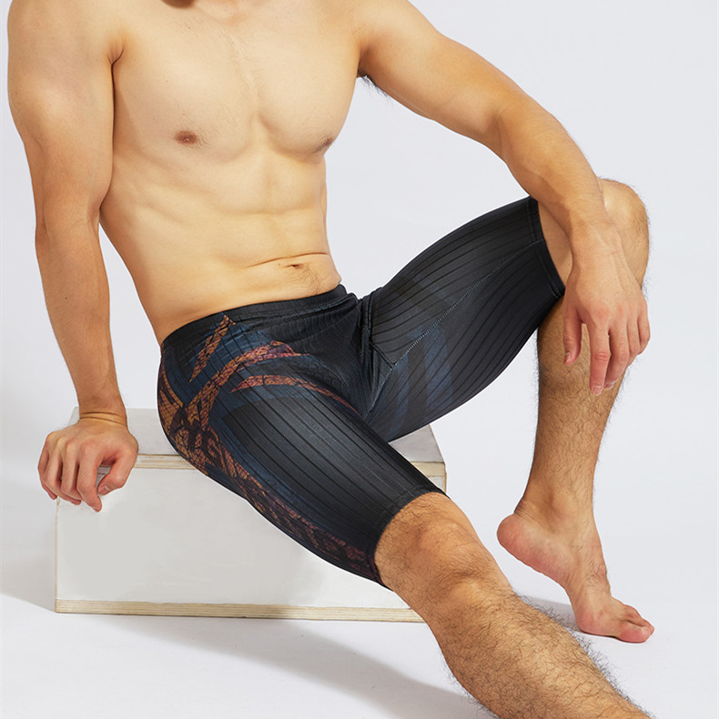 Men's Professional Training Boxer Swimming Trunks