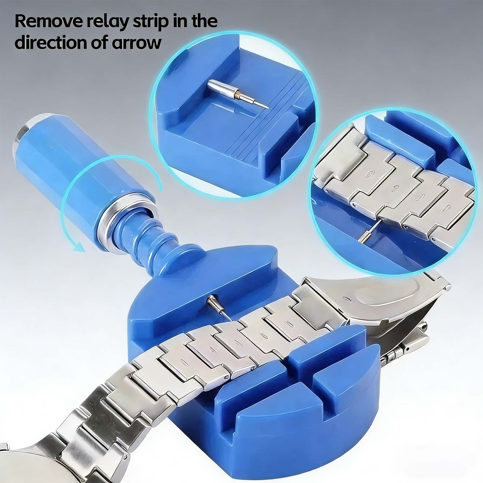 147PCS Watch Repair Tool Kit Back Case Opener Remover Spring Pin Bars Watchmaker 8