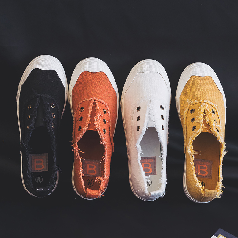 Spring And Autumn White Shoes All-match Canvas Shoes Tide