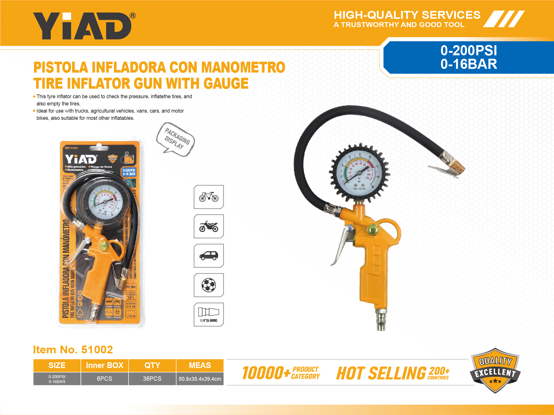 Double Bubble Tire Pressure Gauge, Only Supports Self-pickup, Please Note That Free Shipping Is For Anti-bidding Price