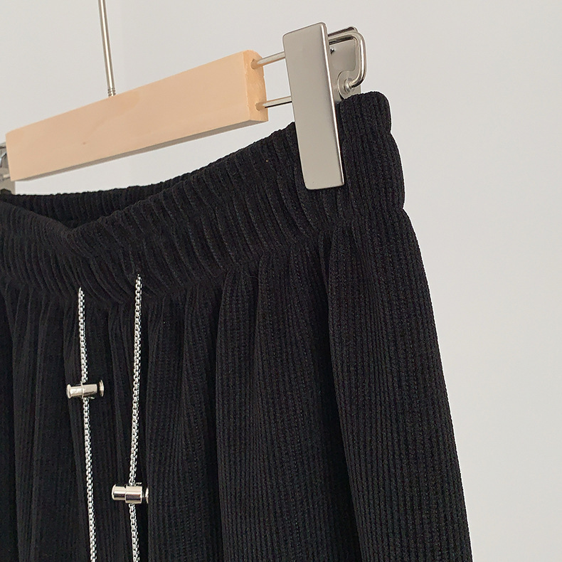 High Waist Straight Casual Pants For Autumn And Winter Wear