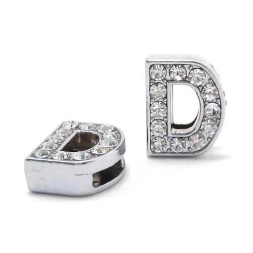 DIY Letter Bracelet 10mm Rhinestone Letter Beads - Shop at LoveMi