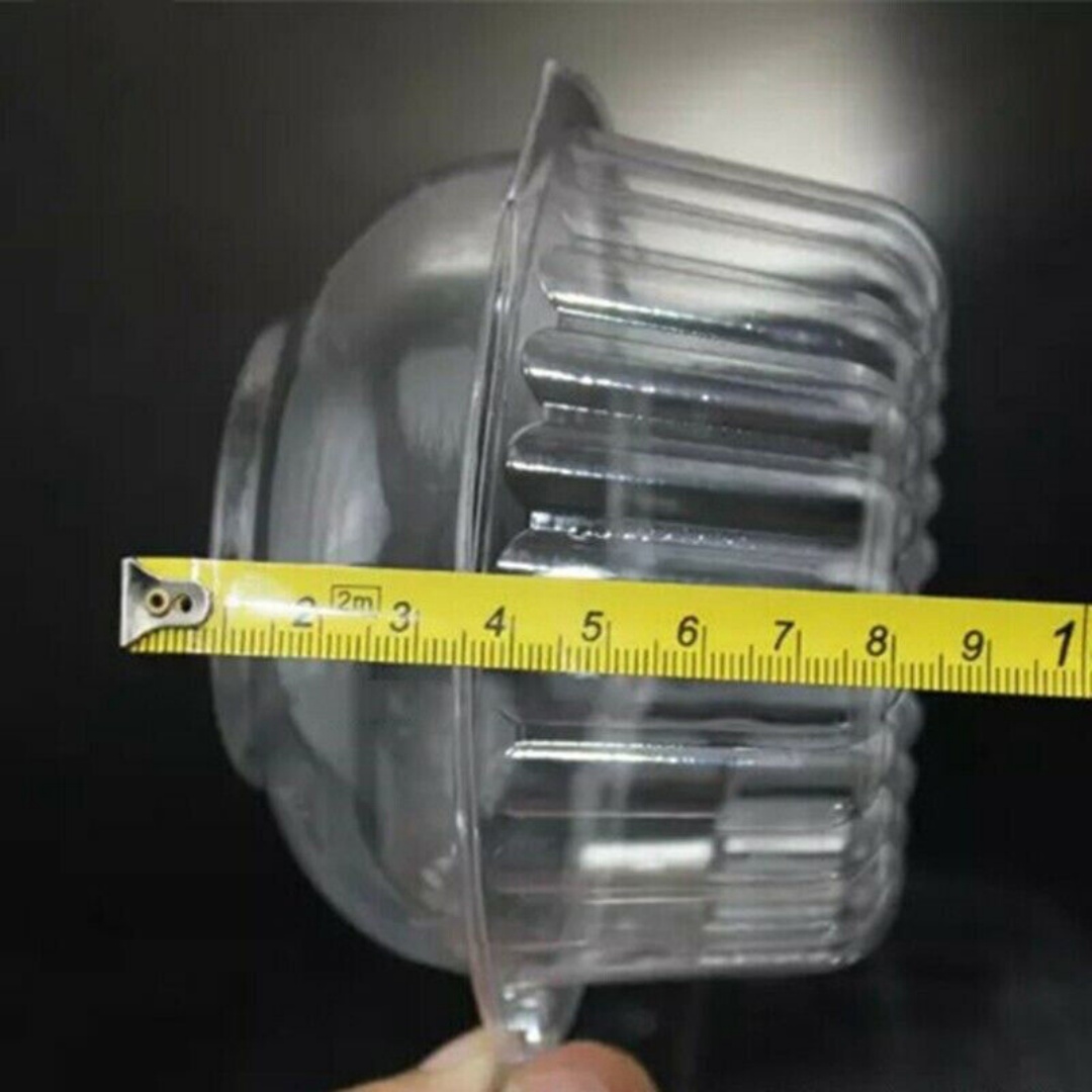 50Pc Plastic Cupcake Muffin Single Cup Cake Holders Boxes Pods Domes Cases Clear — image 6