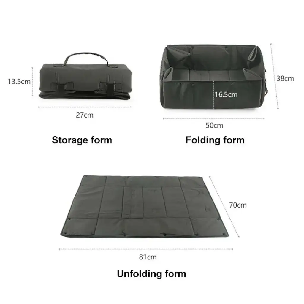 Portable Dog Travel Bed, 3-in-1 Pet Carrier, Mat And Cushion, Collapsible Water And Dirt Resistant Kennel