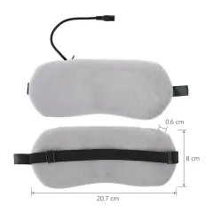 Four Speed Temperature Control Of Rechargeable Heating Steam Hot Compress Eye Mask - Grey - View 1