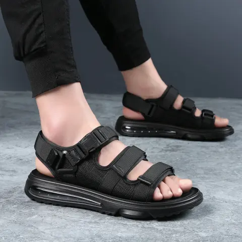 Men's Non-Slip Outdoor Beach Sandals with Air Cushion Bottom