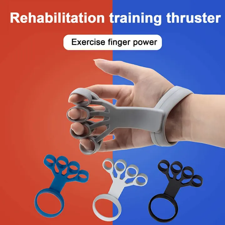 Silicone Grip Device Finger Exercise Stretcher Arthritis Hand Trainer