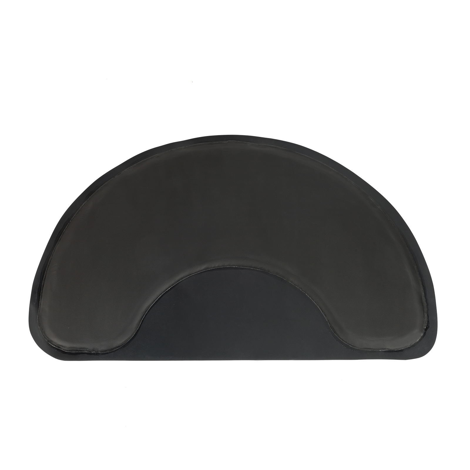 Outer Circle, Inner Circle, 3ft X4.5ft X1-2in, PVC NBR, Black Salon Mat