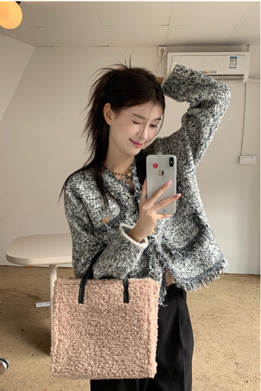 Tassel Small Fragrance Long Sleeve Coat Blouse Women