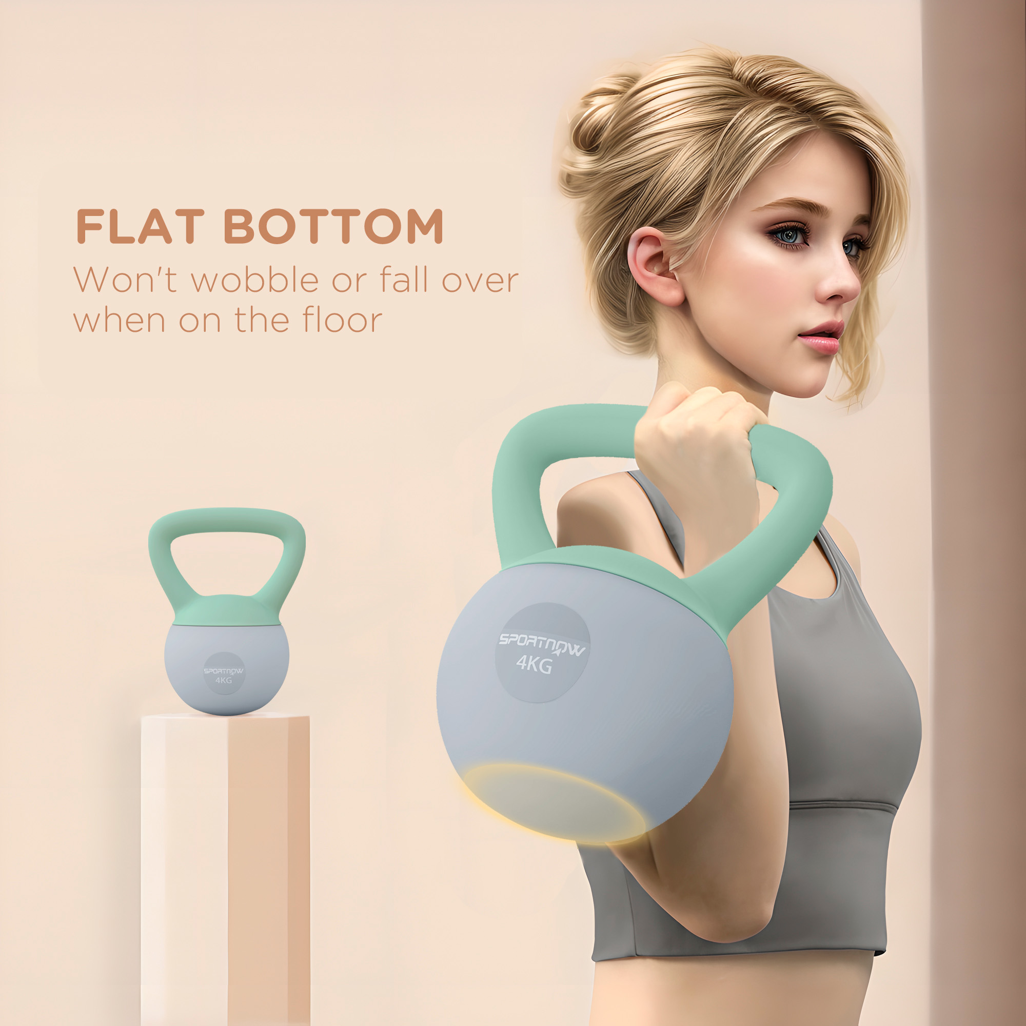 4kg Soft Kettlebell With Anti Slip Handle, Suitable For Home Gym — image 11