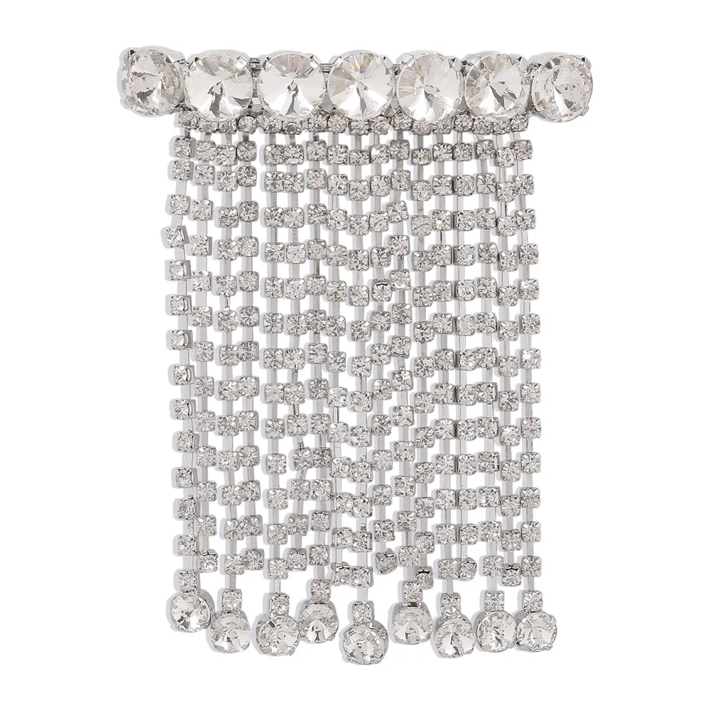 One Word Clip Hair Accessories Niche Personality Fashion New Hair Clip - White K