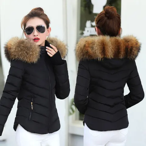 Brown Women'S Parka Jacket Winter Parkas