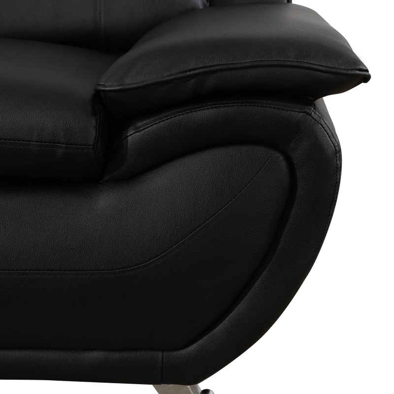 Pickup Only--Blue Flannel 8-Piece Living Room Sofa Set