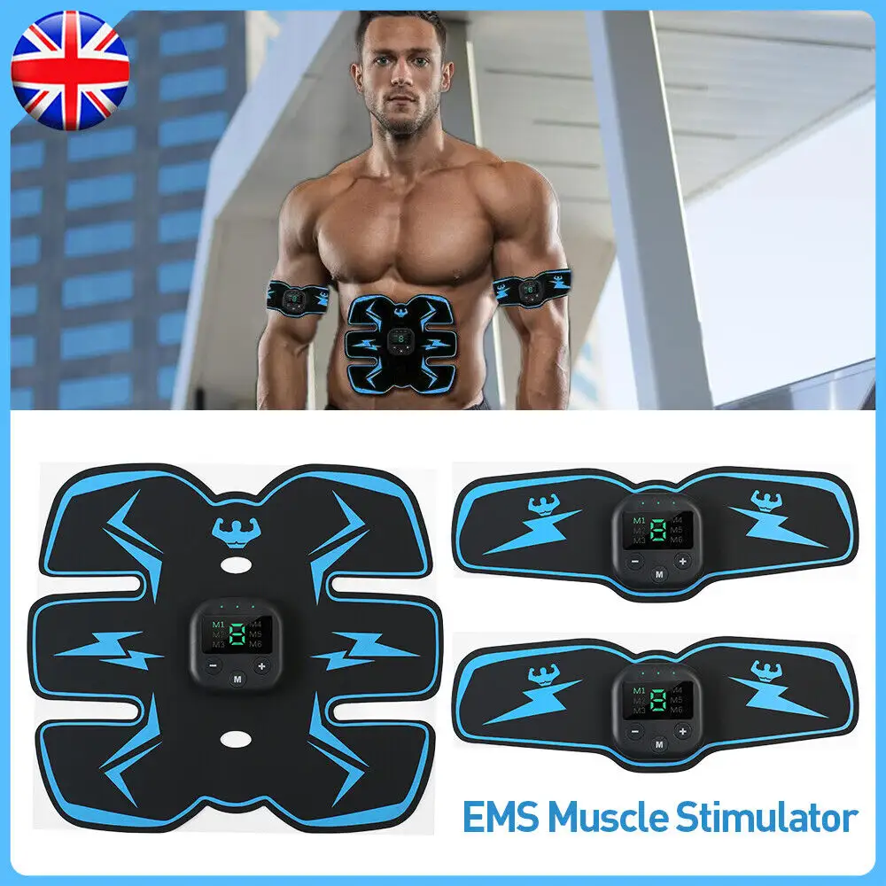 Rechargeable EMS Abdominal Muscle Toning Trainer ABS