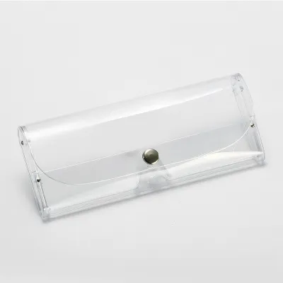 Transparent clip glasses case