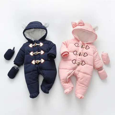 Baby Onesie Horn Buckle Hayi Crawling Suit Clothes