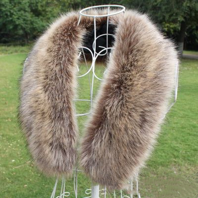 Raccoon Fur Bib Top Hat Strip False Collar Shawl