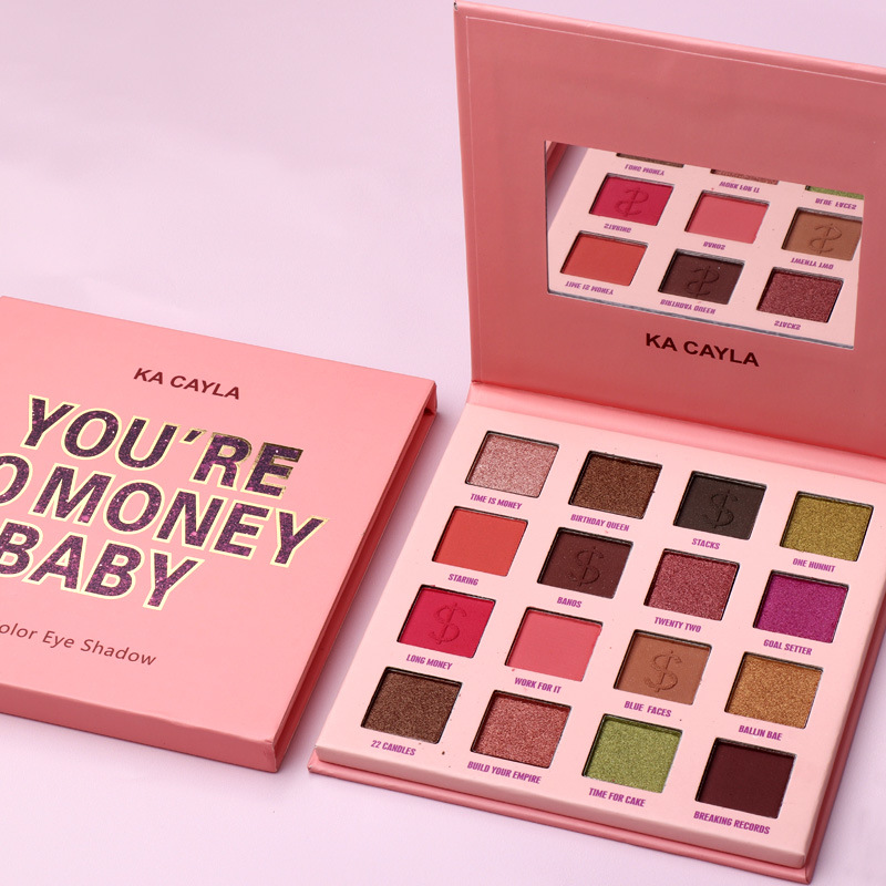 16-color Eyeshadow Palette Matte Pearlescent Easy To Color