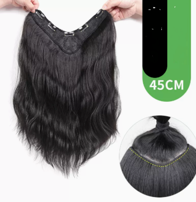 Hair Enhancement Of Wigs Is Fluffy And One piece Invisible Dark Brown - Shop at LoveMi