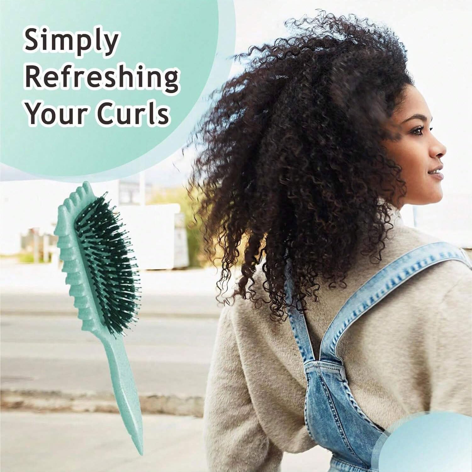 Curl Defining Hair Brush, 2025  Boar Bristle Styling Brush For Curly Hair, Shaping & Defining Curls For Women 6
